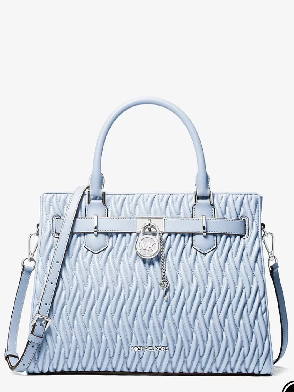 Michael Kors Hamilton Medium Matelassé Satchel Crossbody